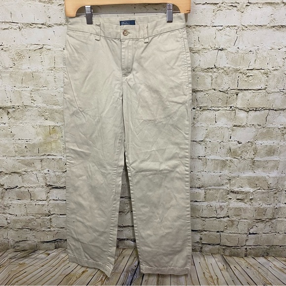 Polo Ralph Lauren Beige Khaki Flat Front Chino Pants - Picture 1 of 4